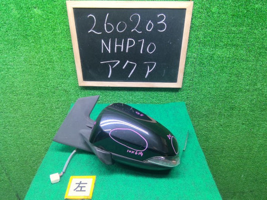 【中古】アクア DAA-NHP10 左サイドミラー 87940-52D50