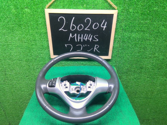 【中古】ワゴンＲ DAA-MH44S ステアリングホイール 48110-81M70-GCY