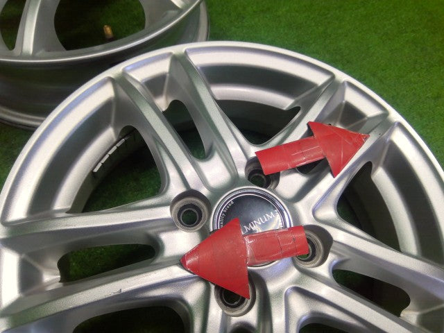 【中古】14インチ アルミホイール ブリヂストン 4.5J