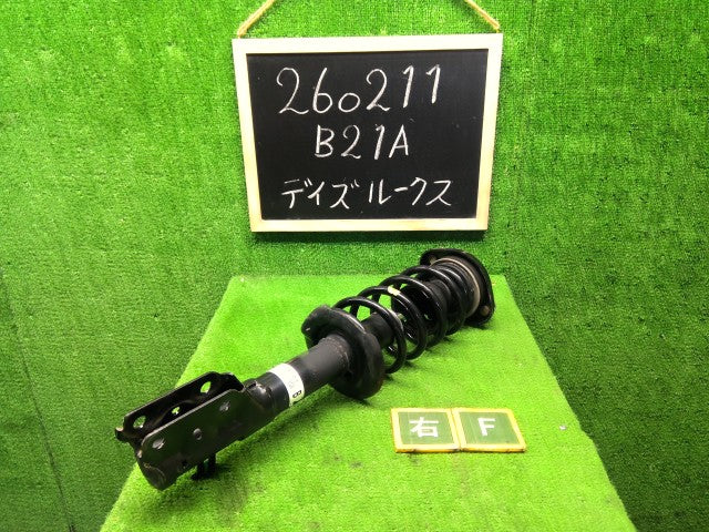 【中古】デイズルークス DBA-B21A 右フロントストラット 54302-6A00F