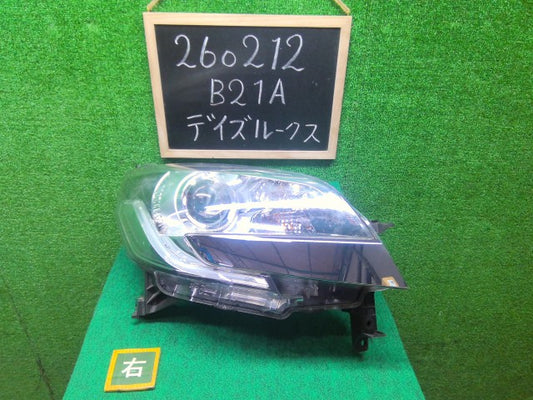 【中古】デイズルークス DBA-B21A 右ヘッドランプＡＳＳＹ 26010-6A02J