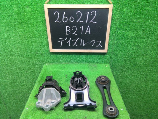 【中古】デイズルークス DBA-B21A エンジンマウント 3個セット