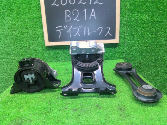 【中古】デイズルークス DBA-B21A エンジンマウント 3個セット