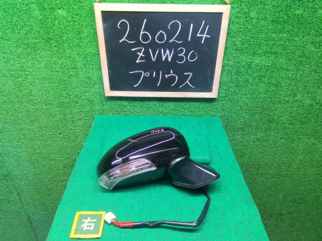 【中古】プリウス DAA-ZVW30 右サイドミラー 87910-47300