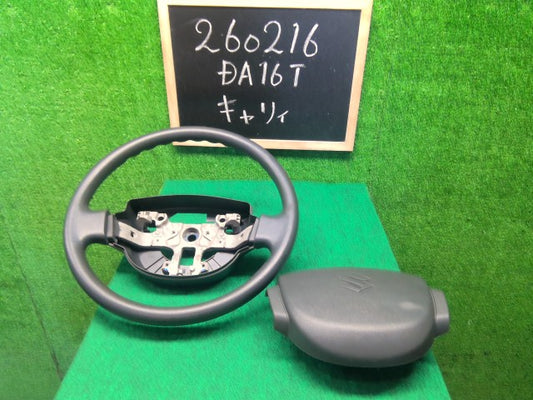 【中古】キャリィ EBD-DA16T ステアリングホイール 48110-82M00-P4Z