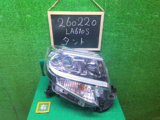 【中古】タント DBA-LA610S 右ヘッドランプＡＳＳＹ 81145-B2070-
