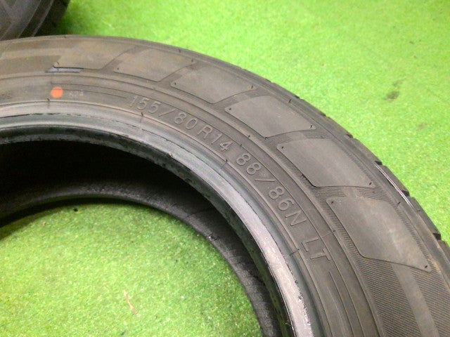 【中古】ノーマルタイヤ 14インチ 24年製 155/80R14