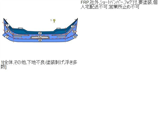【中古】ジムニー ABA-JB23W 社外 フロントバンパーＡＳＳＹ