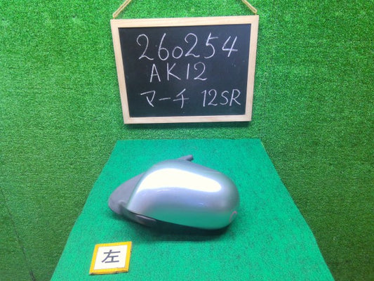 【中古】マーチ CBA-AK12 左サイドミラー 96302-AX277