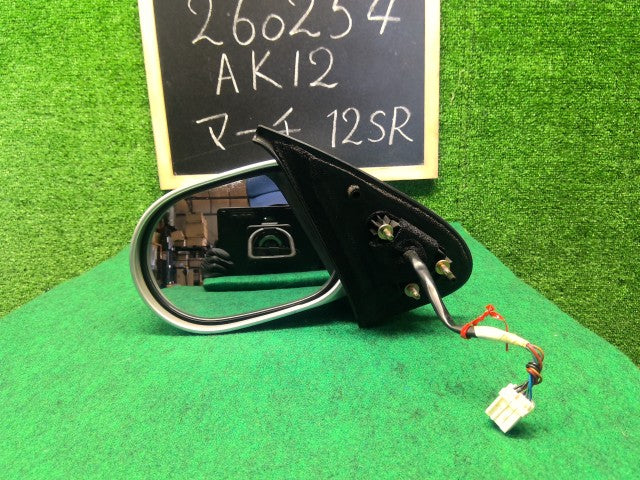 【中古】マーチ CBA-AK12 左サイドミラー 96302-AX277