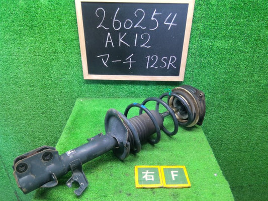 【中古】マーチ CBA-AK12 右フロント ストラット
