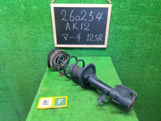 【中古】マーチ CBA-AK12 左フロント ストラット