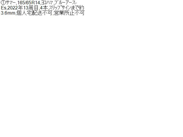【中古】ノーマルタイヤ 2022年製 14インチ 165/65R14