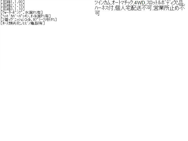 【中古】ハイゼット LE-S210V エンジンＡＳＳＹ 19000-97514-000