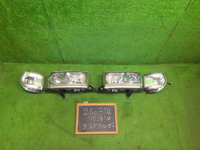 【中古】ランドクルーザー S-HDJ81V ヘッドランプ左右セット 81110-60371