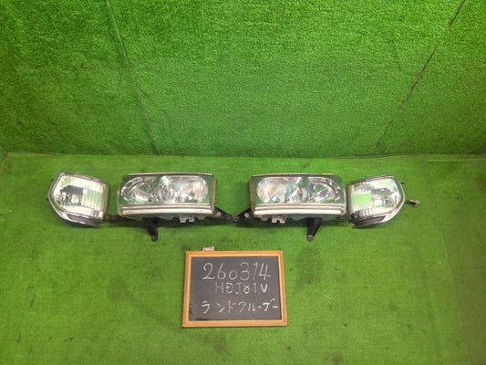 【中古】ランドクルーザー S-HDJ81V ヘッドランプ左右セット 81110-60371
