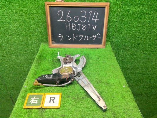 【中古】ランドクルーザー S-HDJ81V 右リアドアレギュレータ・モーター 69803-60010