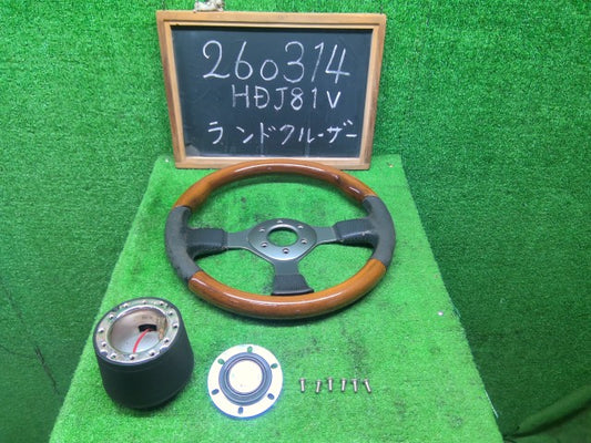 【中古】ランドクルーザー S-HDJ81V 社外 ステアリングホイール