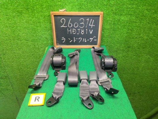 【中古】ランドクルーザー S-HDJ81V リアシートベルト 73380-60021-B0