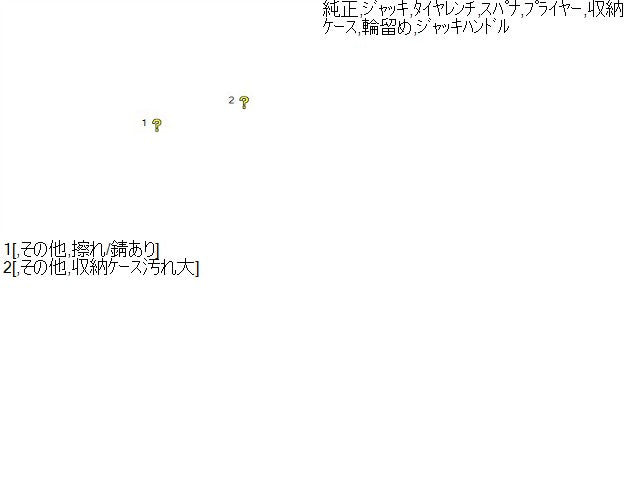 【中古】ランドクルーザー S-HDJ81V 車載工具 6M1