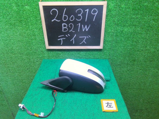 【中古】デイズ DBA-B21W 左サイドミラー 96302-6A08A