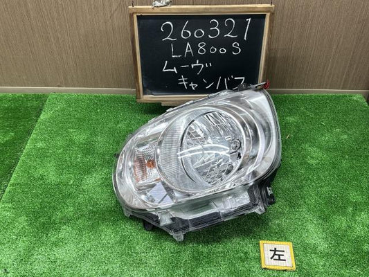 【中古】ムーヴキャンバス 5BA-LA800S 左ヘッドランプ 左ヘッドランプ