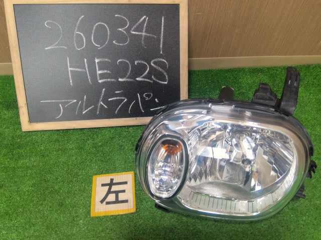 【中古】ラパン DBA-HE22S 左ヘッドランプ 左ヘッドライト