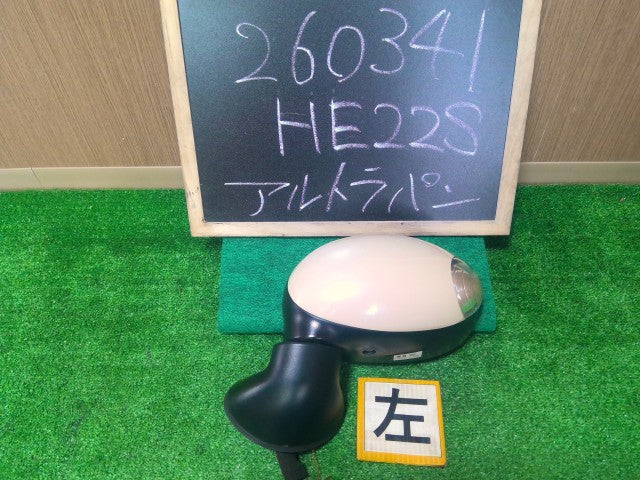 【中古】ラパン DBA-HE22S 左サイドミラー 左ドアミラー