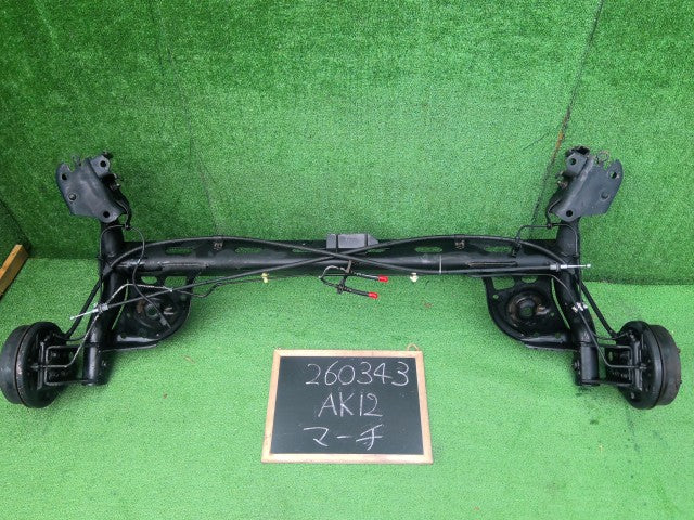 【中古】マーチ DBA-AK12 リアアクスル ビーム