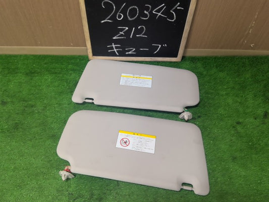 【中古】キューブ DBA-Z12 サンバイザー 左右セット