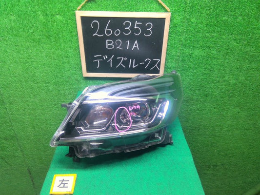 【中古】デイズルークス DBA-B21A 左ヘッドランプＡＳＳＹ 26060-6A03K
