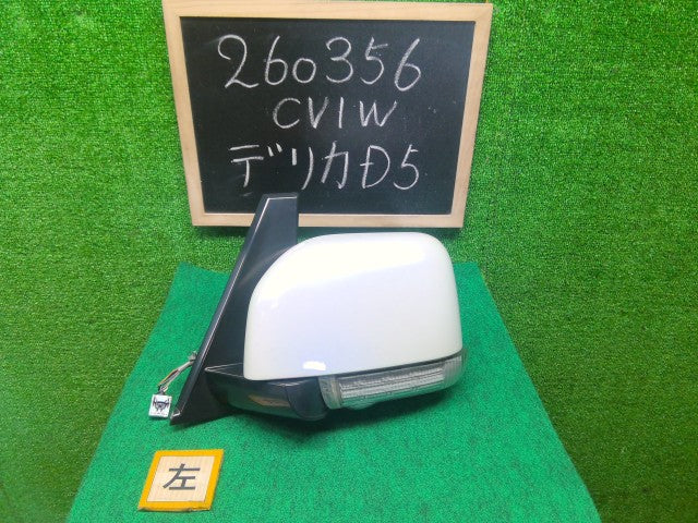 【中古】デリカＤ5 LDA-CV1W 左サイドミラー 7632C777