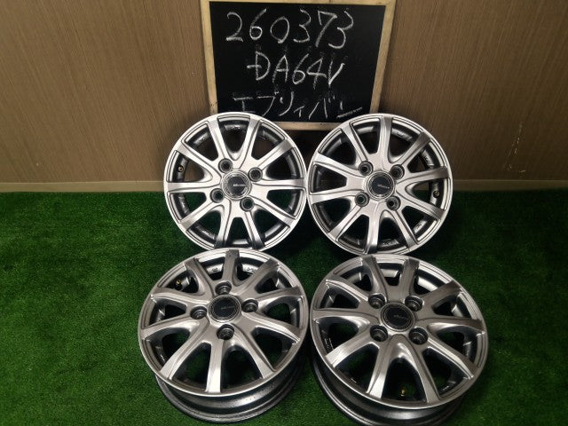 【中古】社外12インチ アルミホイール 4J ハブ54ｍｍ