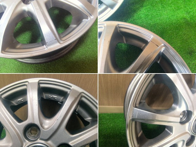 【中古】社外12インチ アルミホイール 4J ハブ54ｍｍ