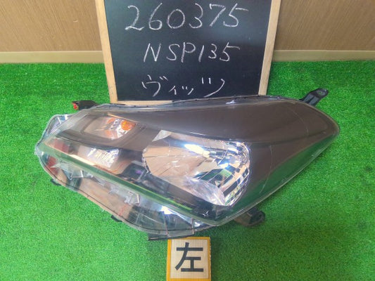 【中古】ヴィッツ DBA-NSP135 左 ヘッドランプ