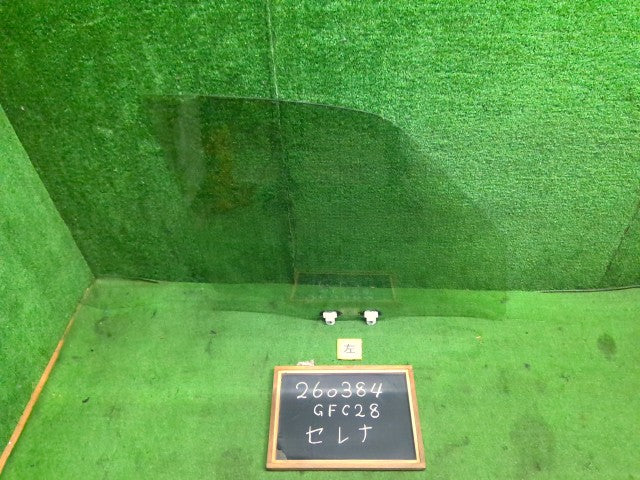 【中古】セレナ 6AA-GFC28 左フロントドアガラス 80301-7DA0A