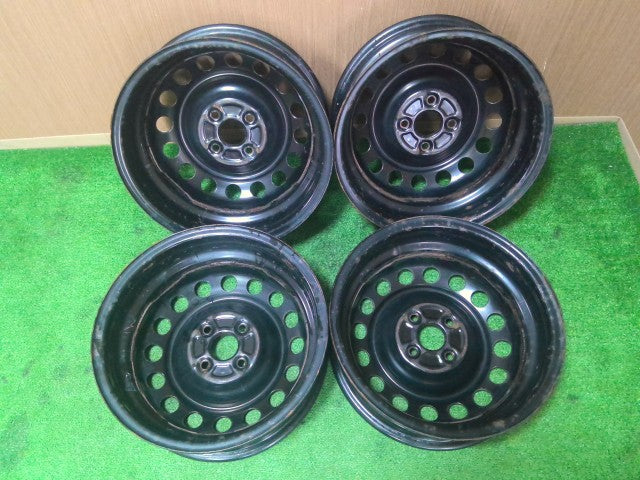 【中古】トヨタ 純正 スチールホイール 15インチ