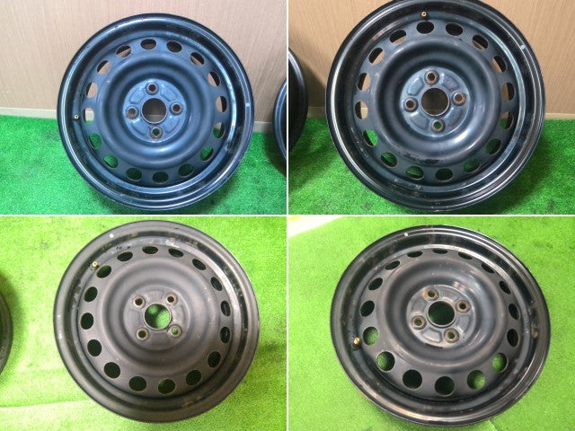 【中古】トヨタ 純正 スチールホイール 15インチ