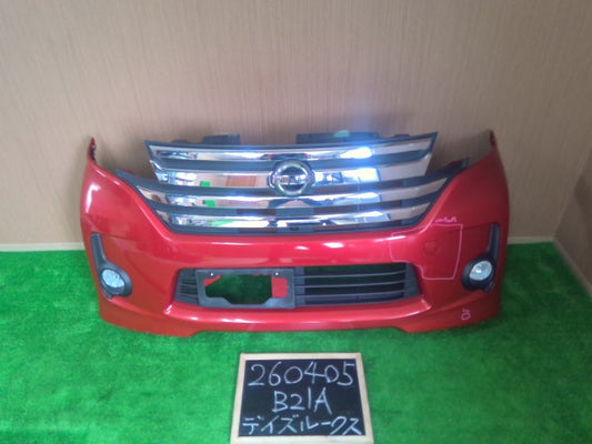 【中古】デイズルークス DBA-B21A フロントバンパー 62651-6A07A