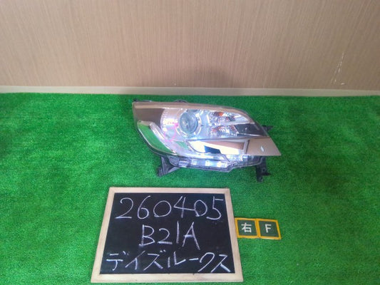 【中古】デイズルークス DBA-B21A 右ヘッドランプ 右ヘッドライト