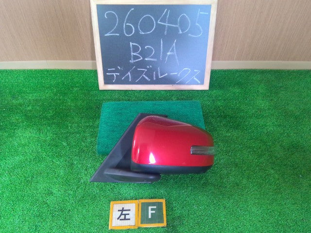 【中古】デイズルークス DBA-B21A 左サイドミラー 左ドアミラー