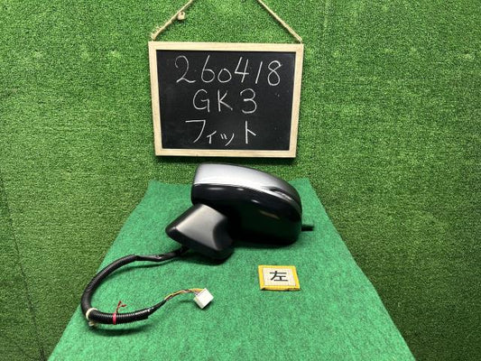 【中古】フィット DBA-GK3 左サイドミラー 76258-T5A-J32