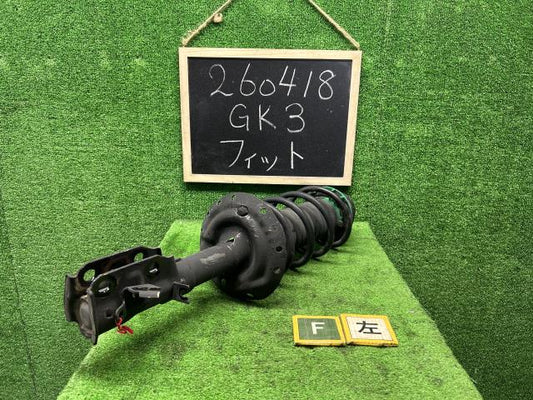 【中古】フィット DBA-GK3 左フロントストラット 51621-T5B-J62