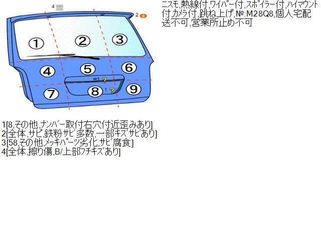 【中古】ニスモ セレナ DAA-GFC27 バックドア