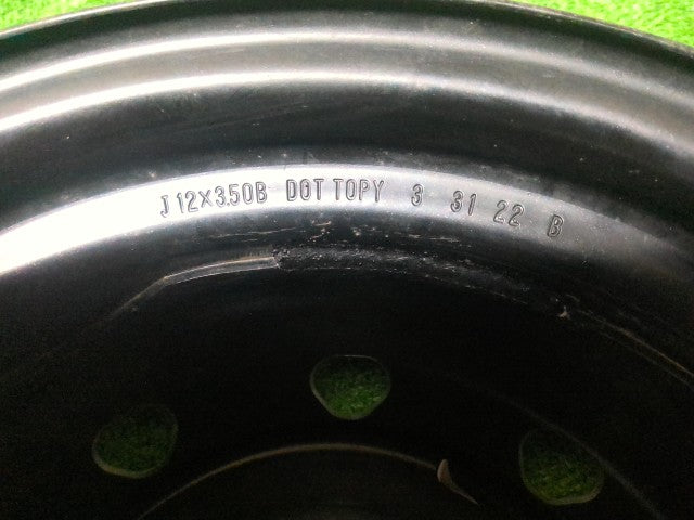 【中古】12インチ スチールホイール 3.5J ハブ径67ｍｍ