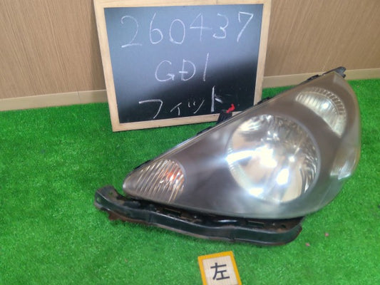 【中古】フィット UA-GD1 左ヘッドランプ 左ヘッドライト
