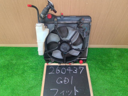 【中古】フィット UA-GD1 ラジエータ ファンセット