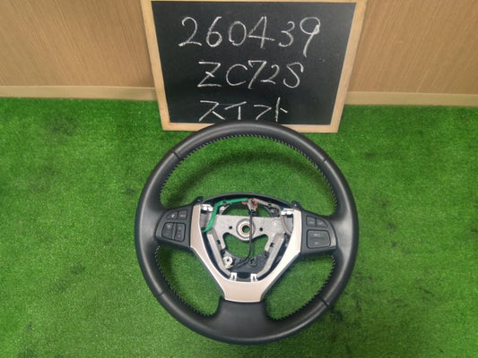 【中古】スイフト DBA-ZC72S ステアリングホイール レザー