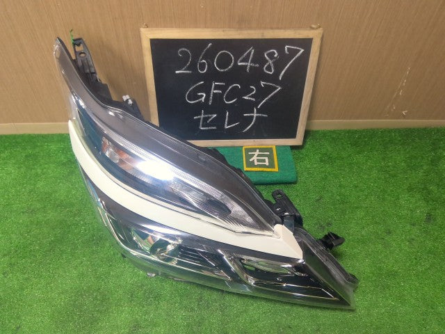 【中古】セレナ DAA-GFC27 右 ヘッドランプ