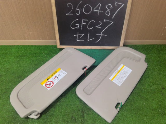 【中古】セレナ DAA-GFC27 サンバイザー 左右